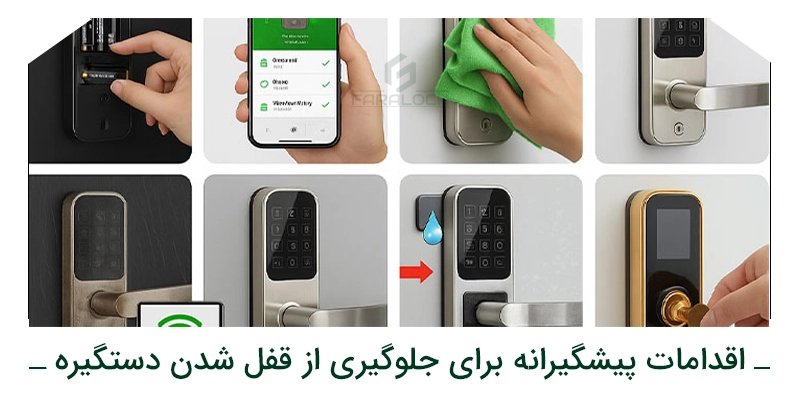 اقدامات پیشگیرانه برای جلوگیری از قفل شدن دستگیره