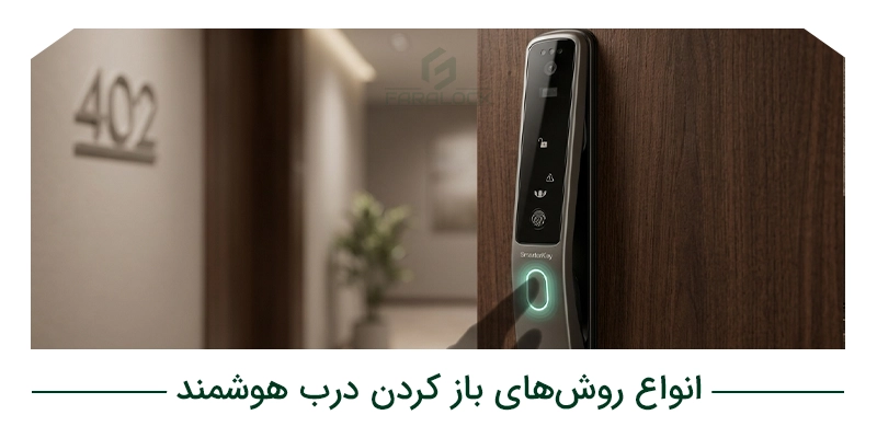 انواع روش های بازکردن درب هوشمند