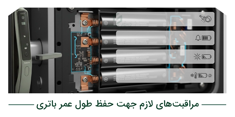 مراقبتهای لازم جهت حفظ طول عمر باتریهای قفل هوشمند