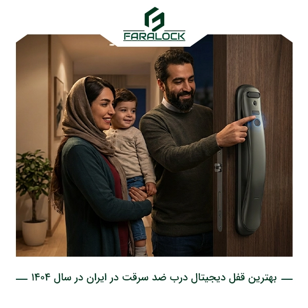 بهترین قفل دیجیتال درب ضد سرقت در ایران در سال ۱۴۰۴