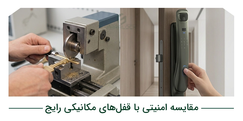 مقایسه امنیتی با قفلهای مکانیکی رایج