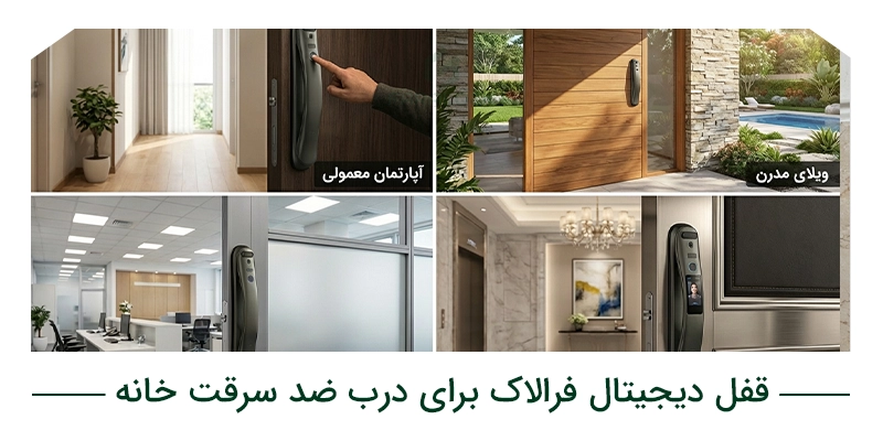 کدام قفل دیجیتال فرالاک برای درب ضد سرقت خانهمناسب تر است