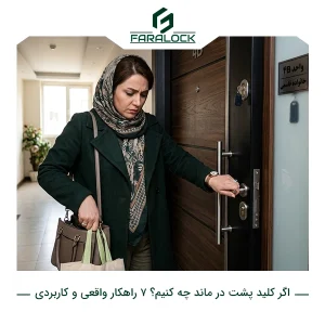 اگر کلید پشت در ماند چه کنیم؟