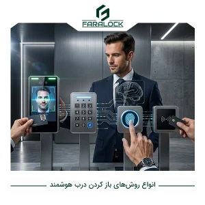 انواع روشهای باز کردن درب هوشمند؛ بررسی کامل فناوریهای دسترسی