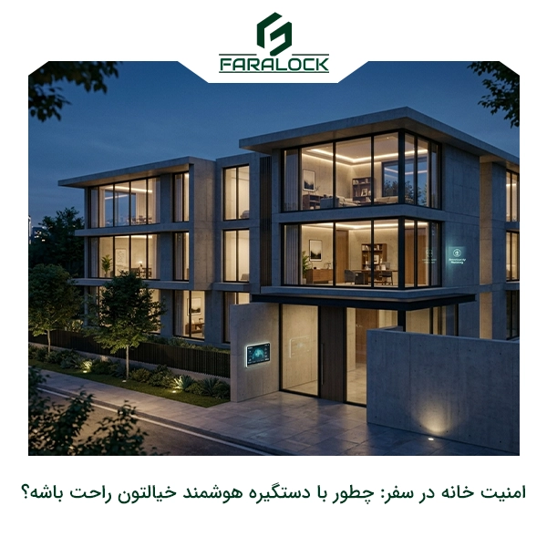 امنیت خانه در سفر: چطور با دستگیره هوشمند خیالتون راحت باشه؟