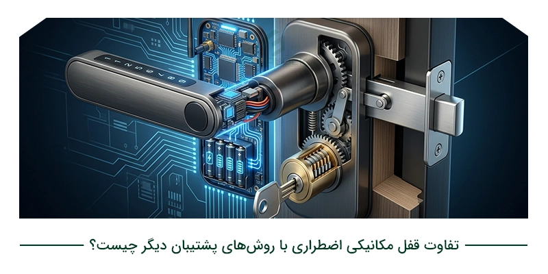 تفاوت قفل مکانیکی اضطراری با روشهای پشتیبان دیگر چیست؟