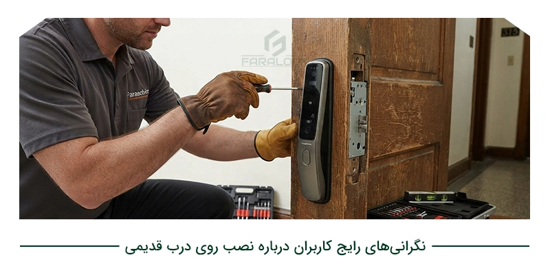 نگرانیهای رایج کاربران درباره نصب روی درب قدیمی