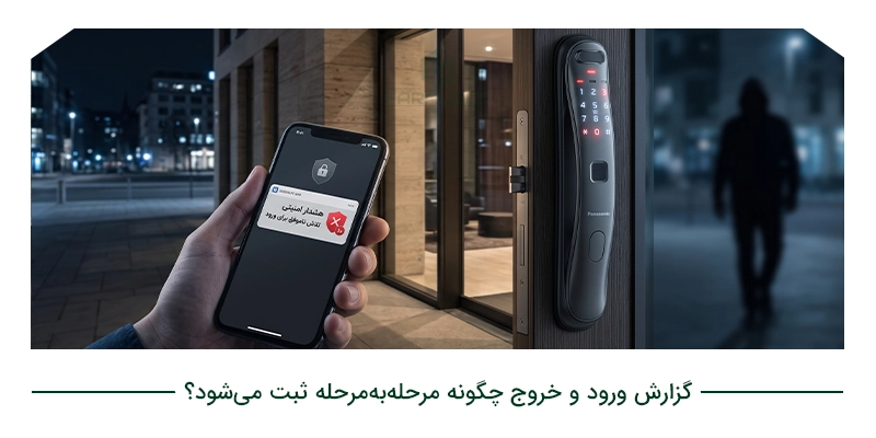 گزارش ورود و خروج چگونه مرحله‌به‌مرحله ثبت می‌شود؟